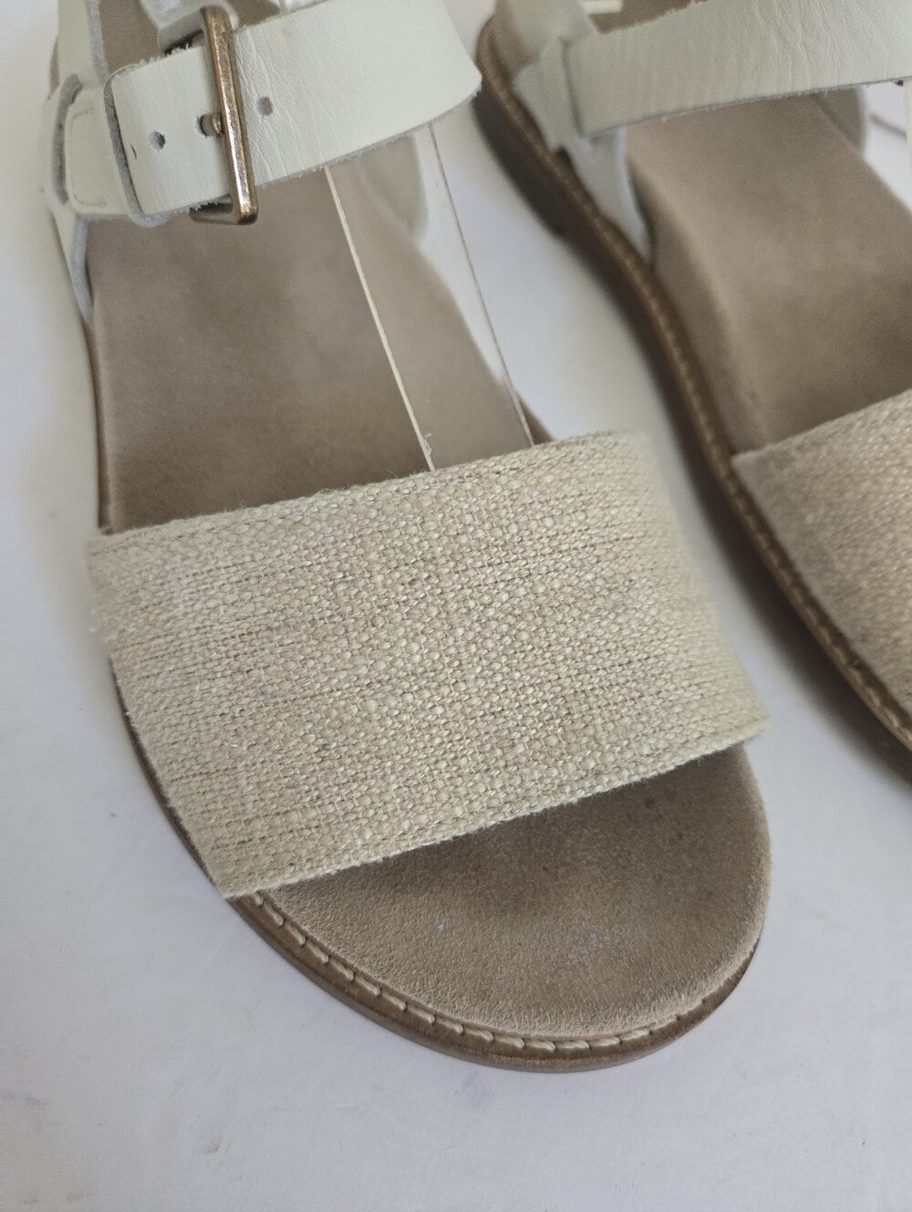 Clarks Corsio Strap Flat Sandals Taupe Size 6.5 - Picture 3 of 12
